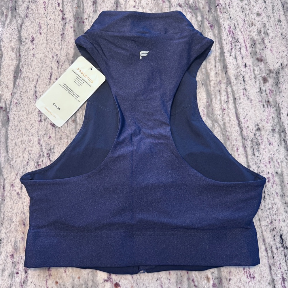 Fabletics Shiny Navy High Waisted Oasis Pocket Leggings & Leilani Tank Bundle - Picture 13 of 16
